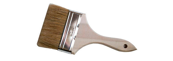Magnolia Brush 8in White Nylon Utility Brush, Wind-lock